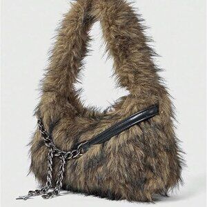 Faux Fur Shoulder Bag